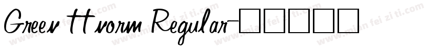 Green ttnorm Regular字体转换